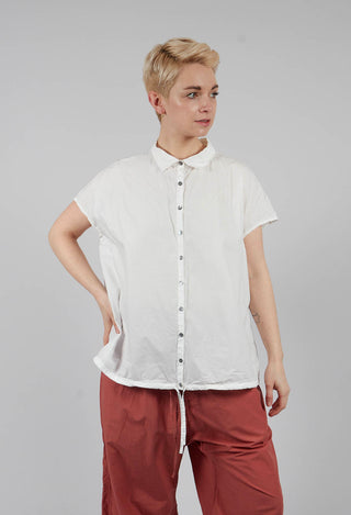 Short Sleeveless Shirt TC in Milk
