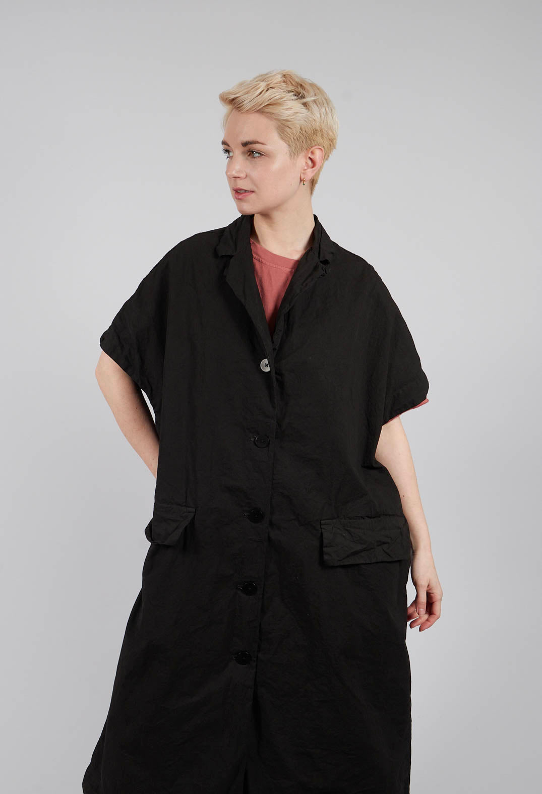 Sleeveless Coat CC in Brown