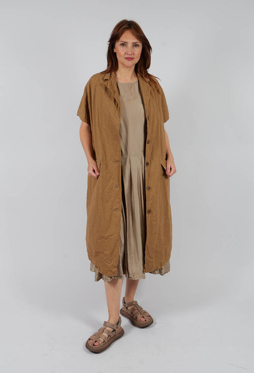 Sleeveless Coat CC in Gold