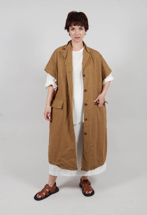 Sleeveless Coat CC in Gold