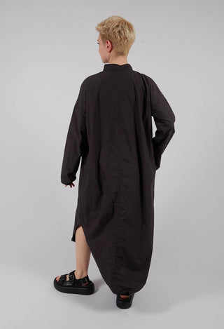 Long Shirt Dress TC in Brown