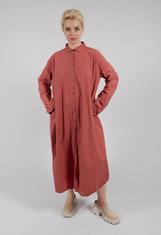 Long Shirt Dress TC in Coral
