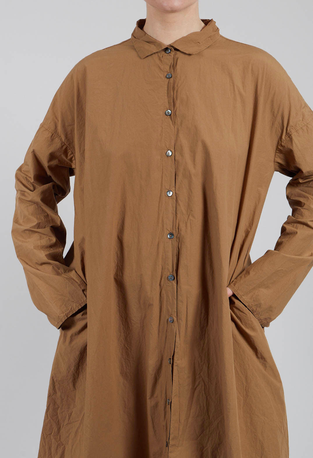 Long Shirt Dress TC in Gold