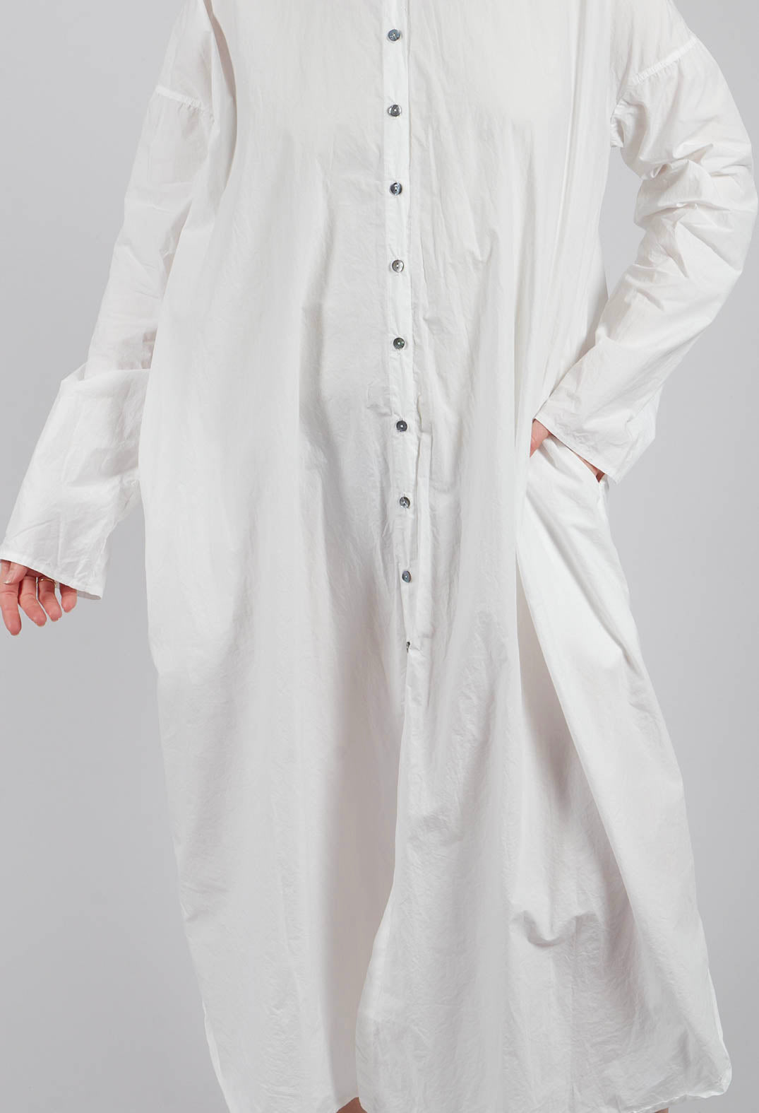 Long Shirt Dress TC in Milk