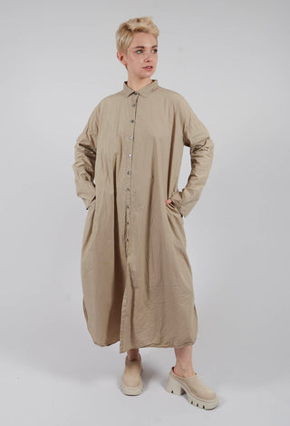 Long Shirt Dress TC in Stone