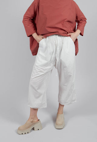 Wide and Short Trousers TC in Milk