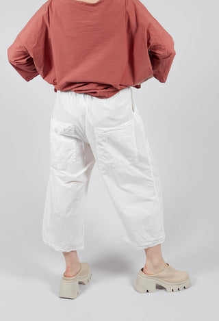 Wide and Short Trousers TC in Milk