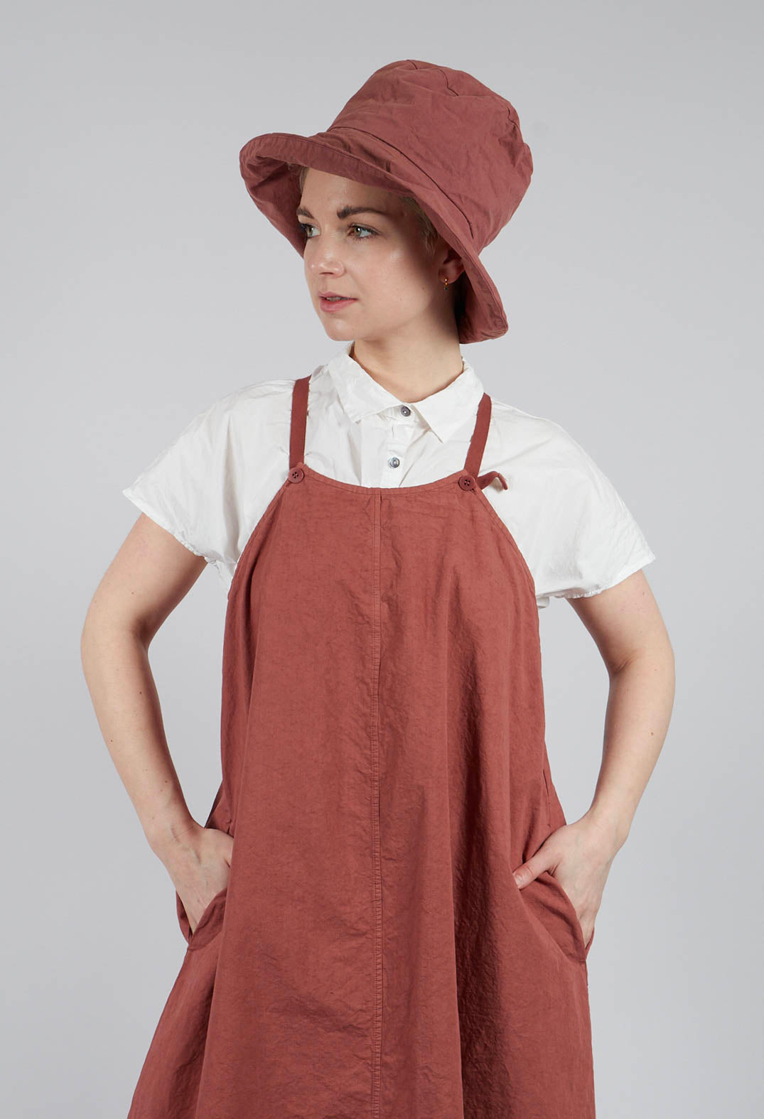 Salopette Pinafore CC in Coral