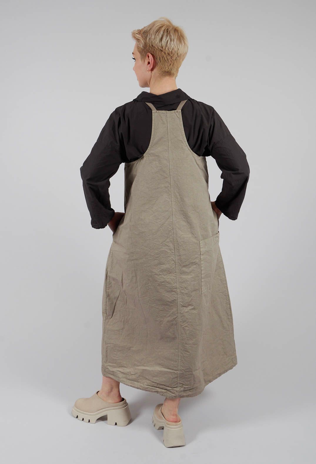 Salopette Pinafore CC in Stone