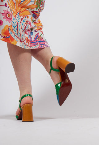 Loye T-Bar Pointed Heel in Sky