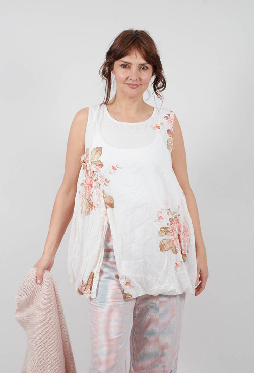 Achille Tunic in Cotton Fleurs