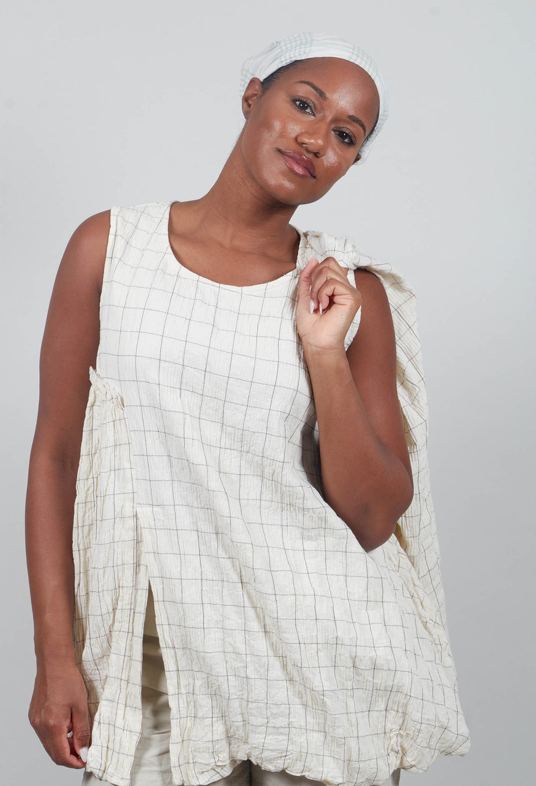 Achille Tunic in Carreaux