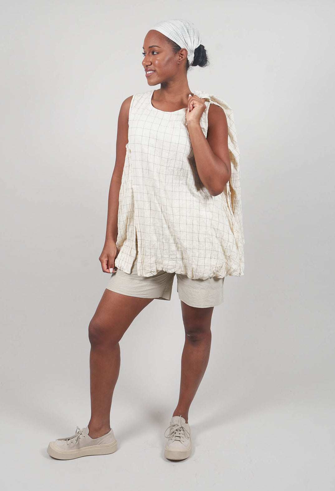 Achille Tunic in Carreaux