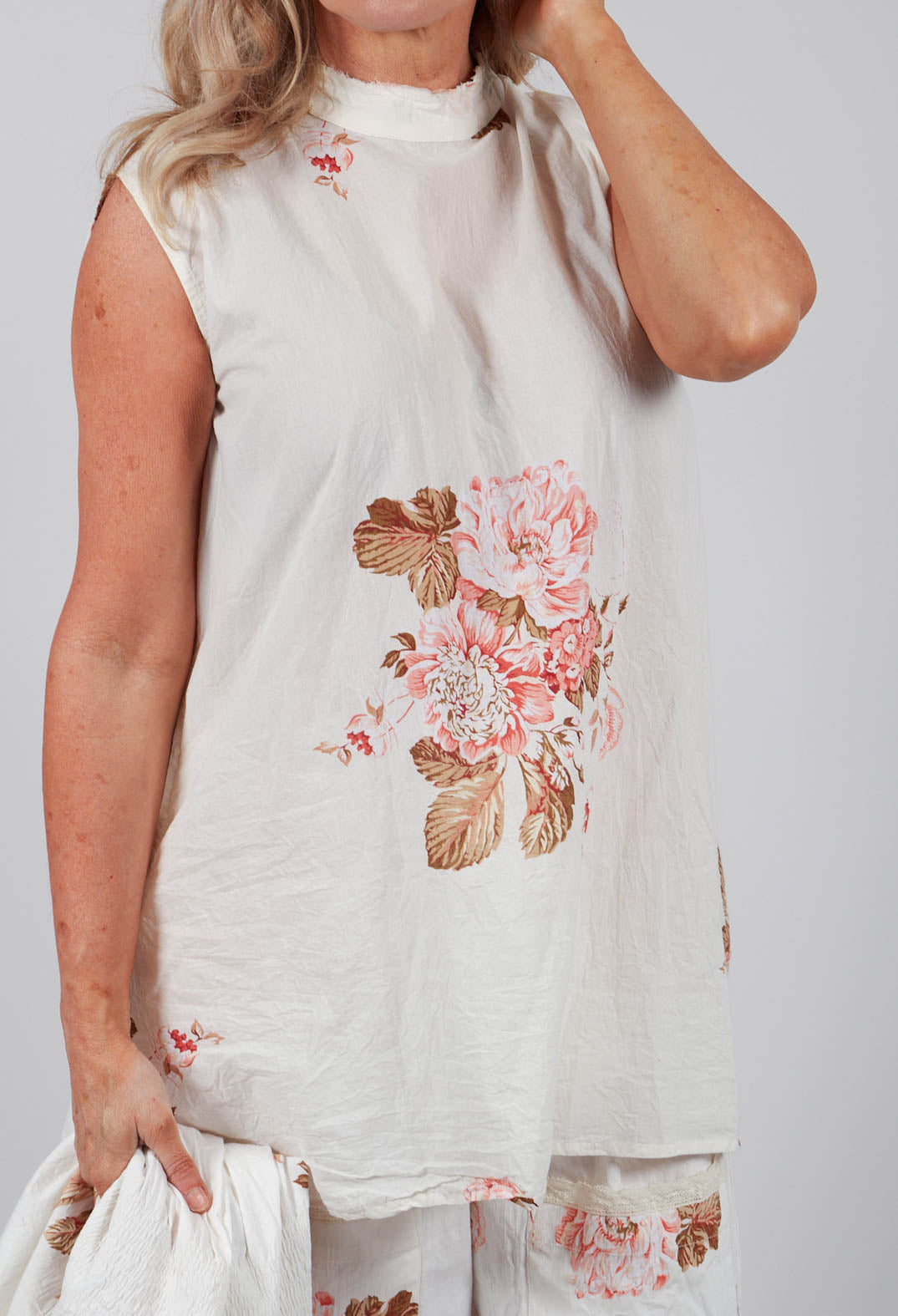 Gabin Tunic in Cotton Fleurs
