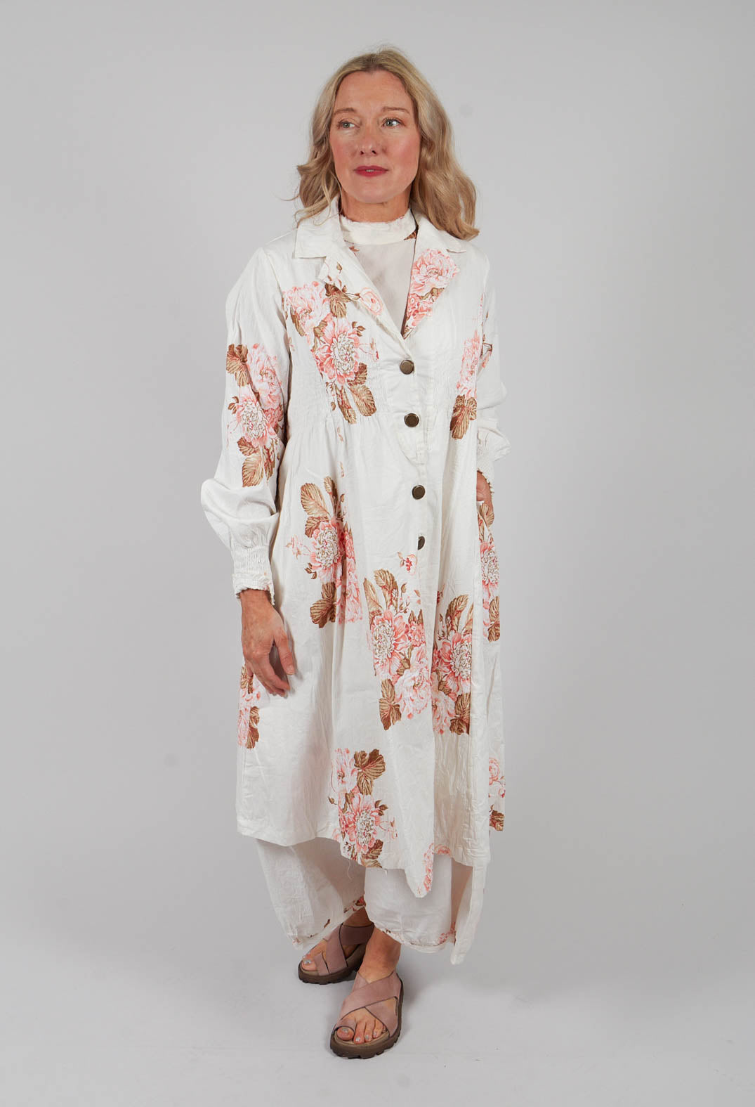 Gabin Tunic in Cotton Fleurs