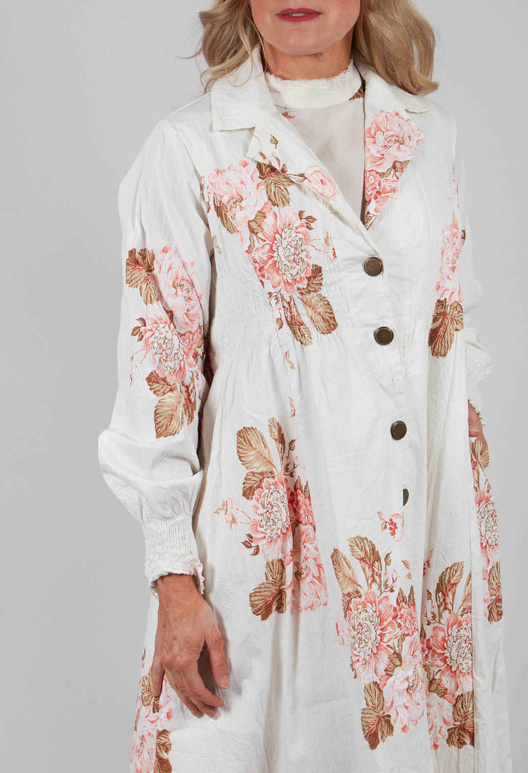 Ana Jacket in Popeline Fleurs