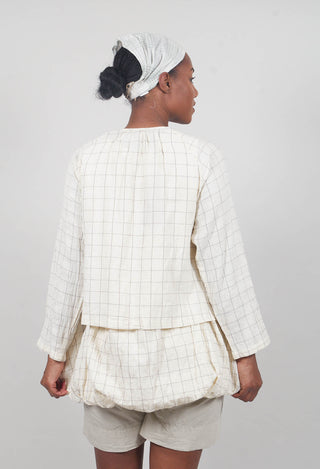 Chantal Top in Carreaux