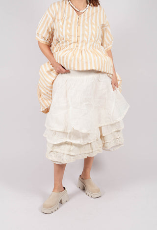 Madou Skirt in Organza Ecru