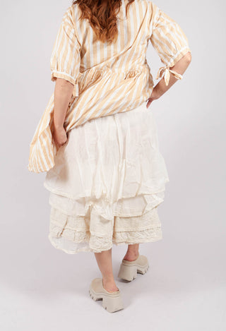 Madou Skirt in Organza Ecru