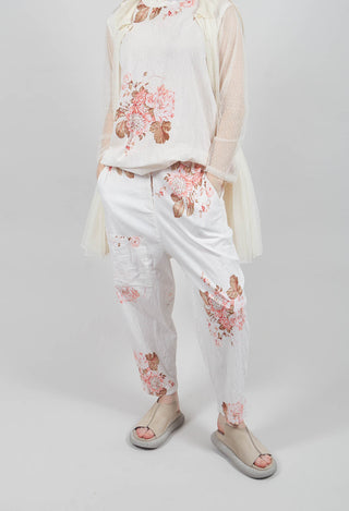 Gaston Pants in Popeline Fleurs