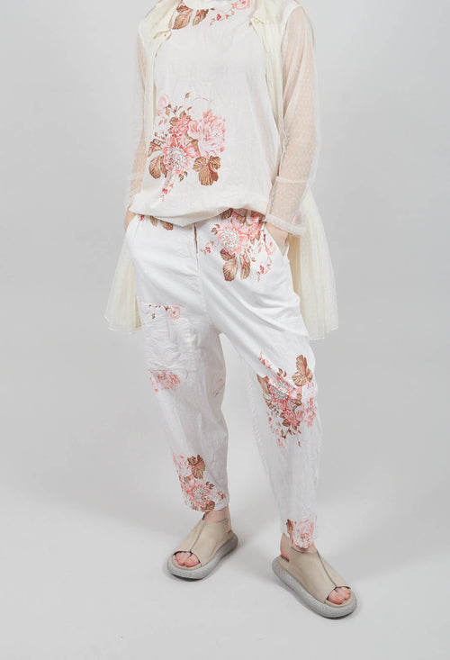 Gaston Pants in Popeline Fleurs
