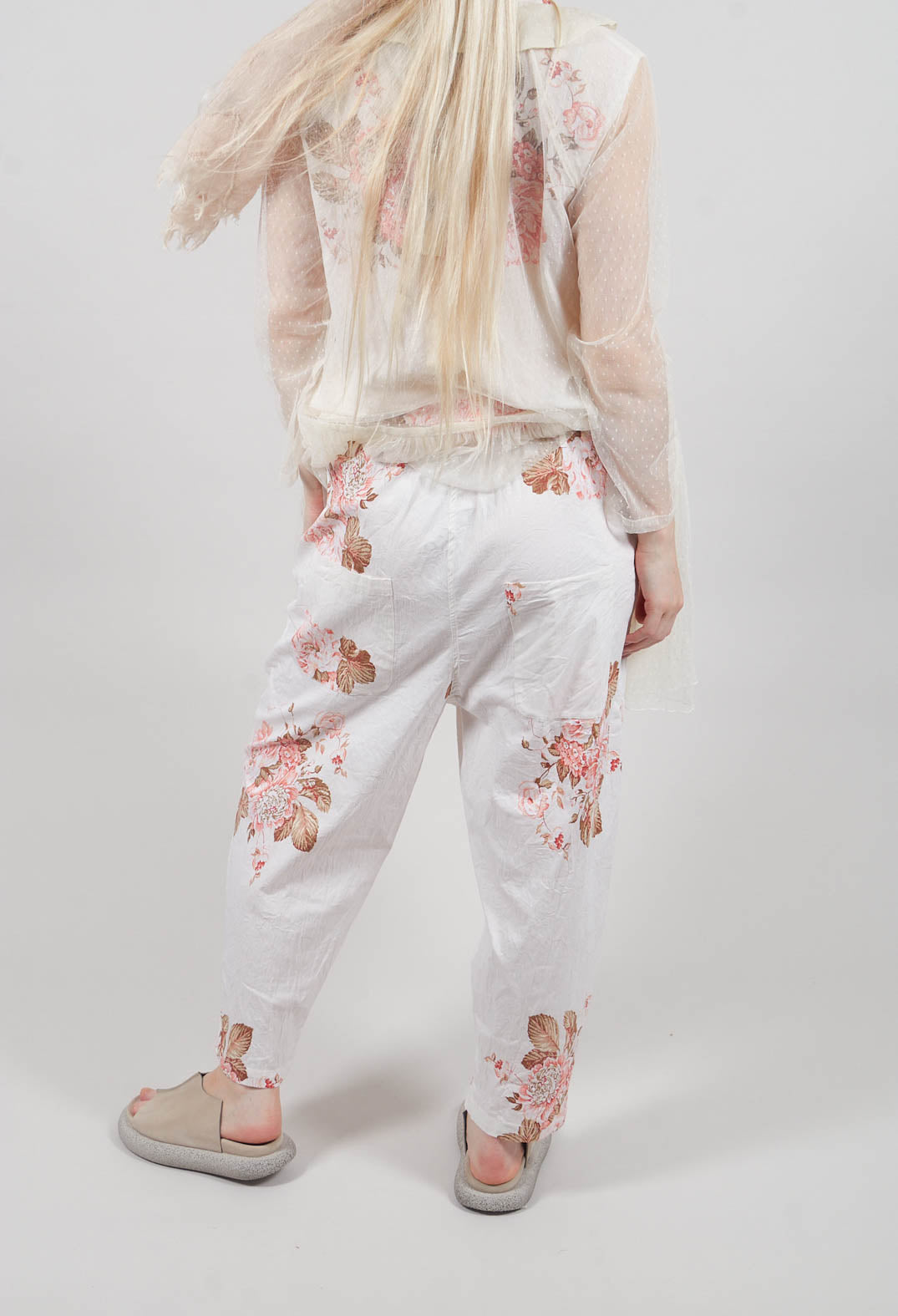 Gaston Pants in Popeline Fleurs