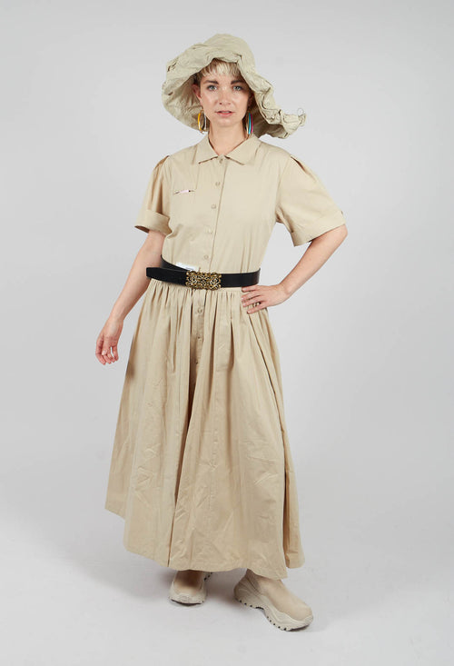 Shirt Dress in Beige