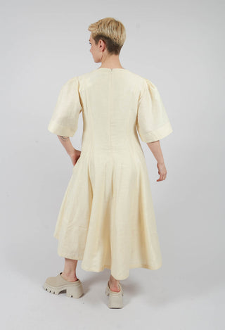 V Neck Dress in Ecru