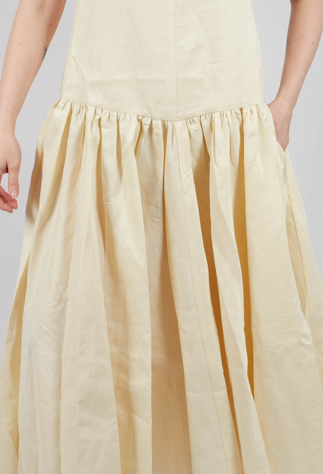 Sleeveless Maxi Dress in Ecru