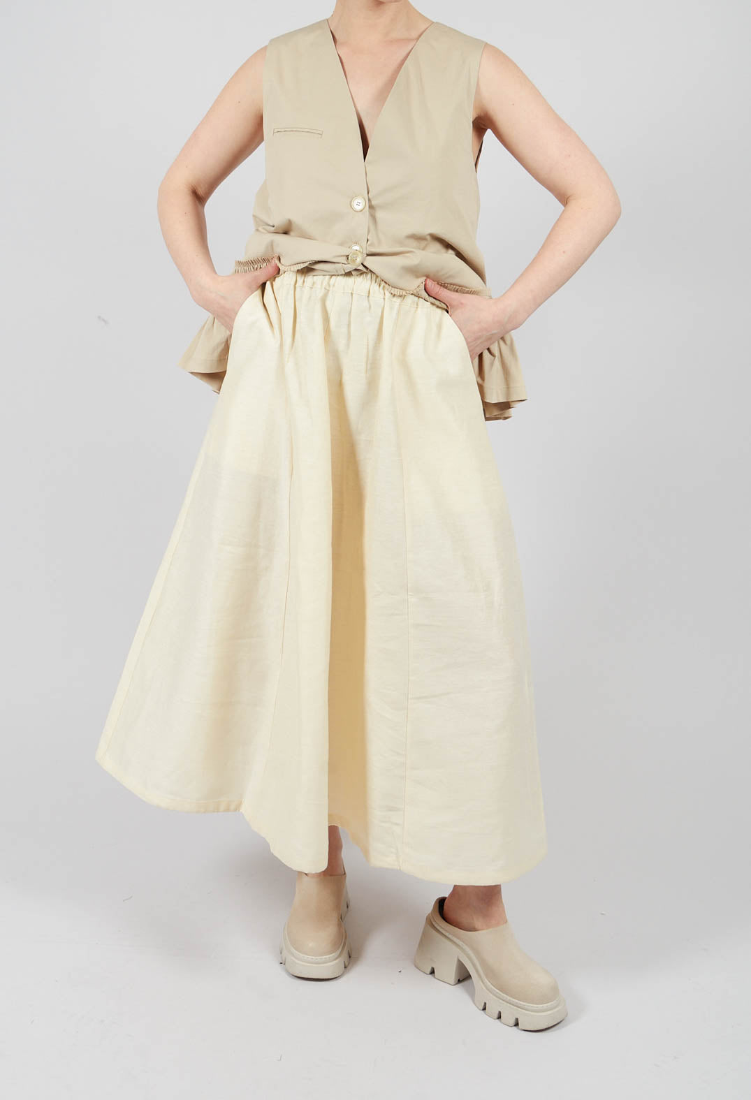 Maxi Skirt in Ecru