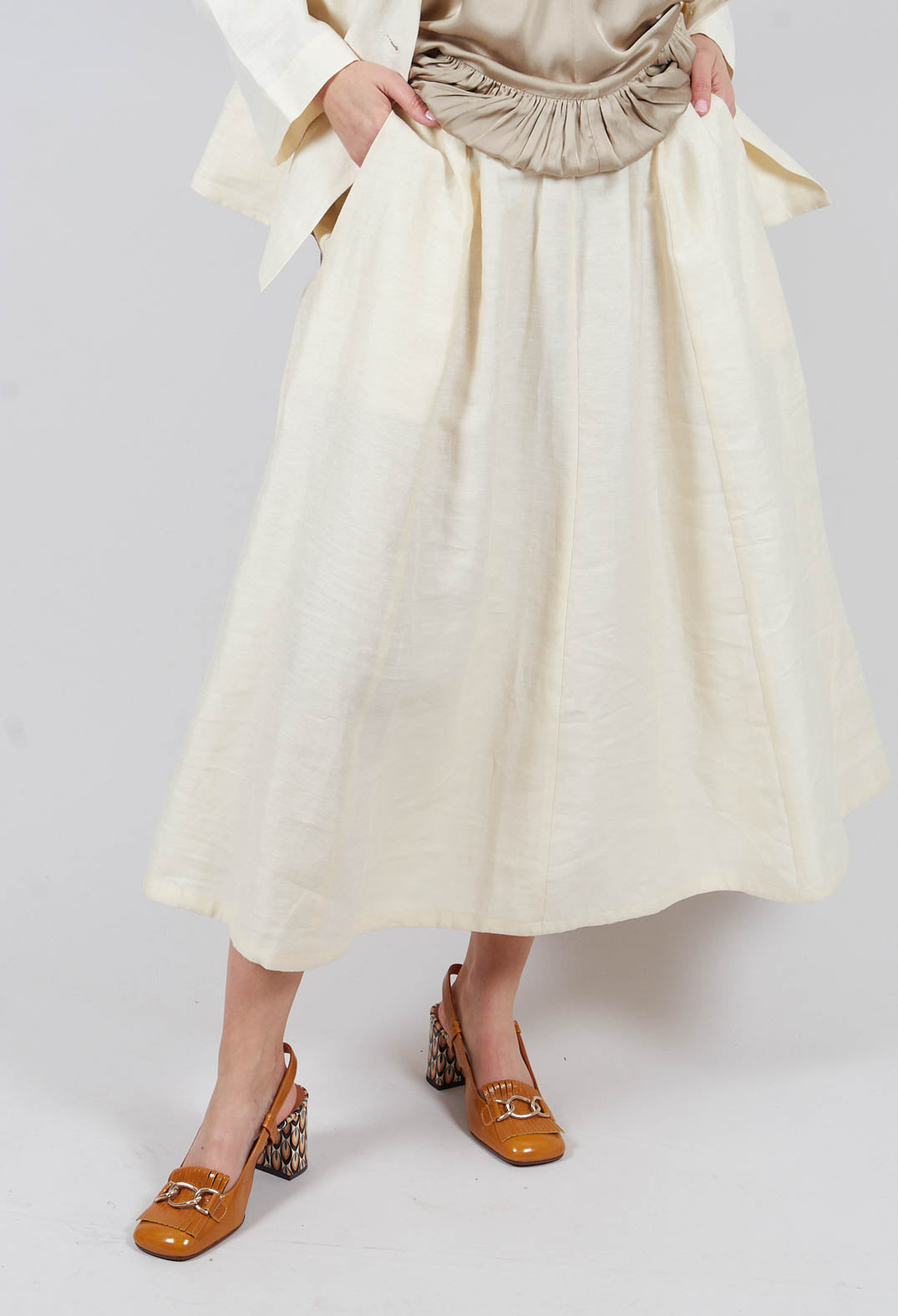 Maxi Skirt in Ecru