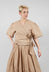 Wrapover Top in Beige