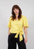 Wrapover Top in Yellow