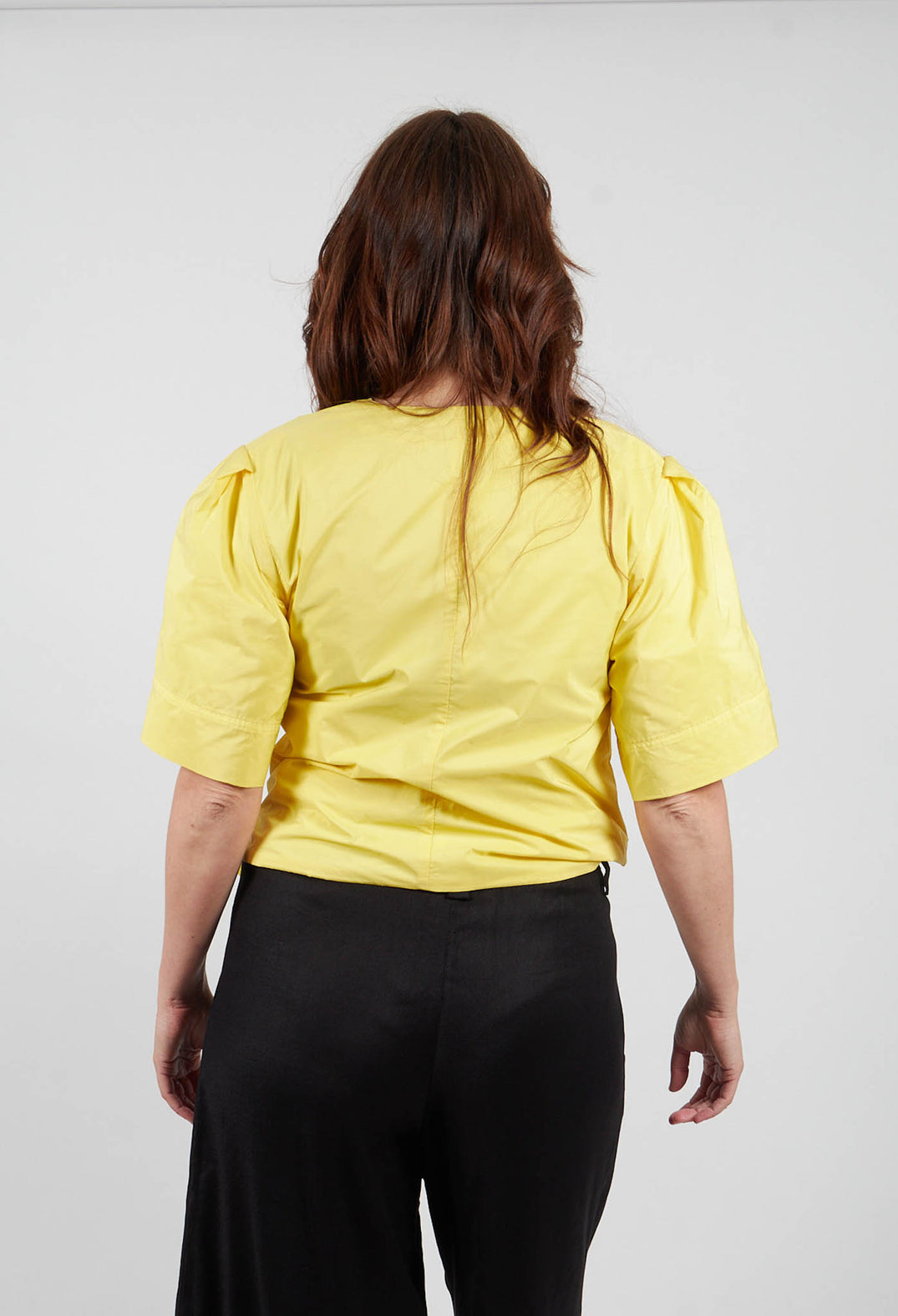 Wrapover Top in Yellow