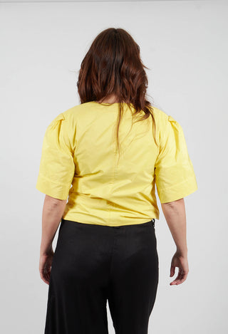 Wrapover Top in Yellow