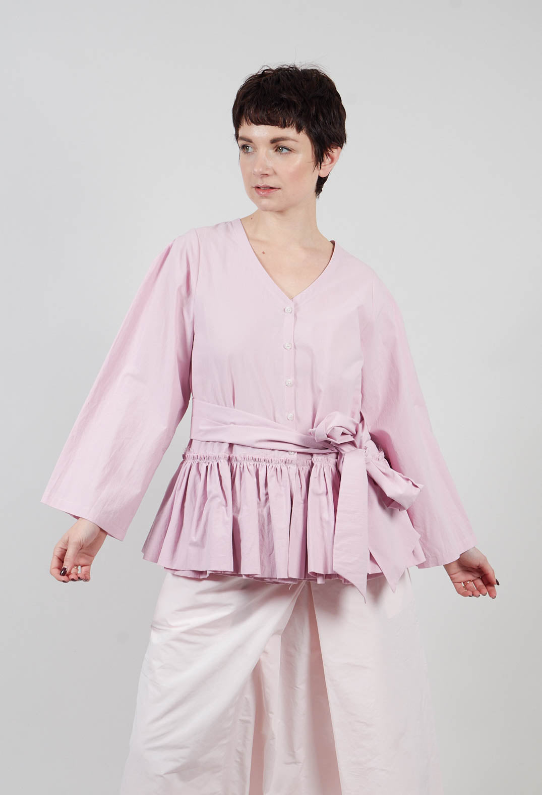 Peplum Top in Pink