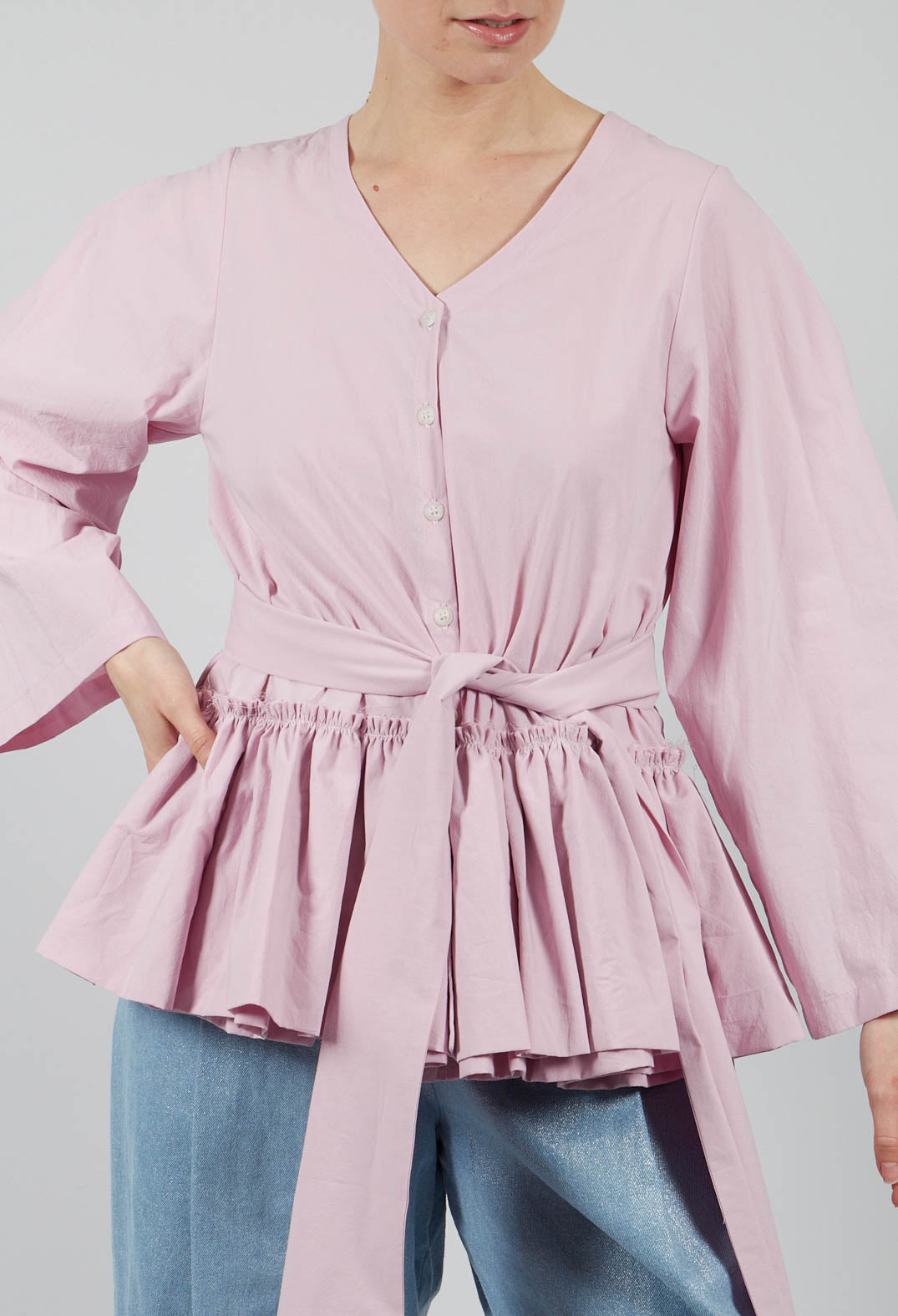 Peplum Top in Pink