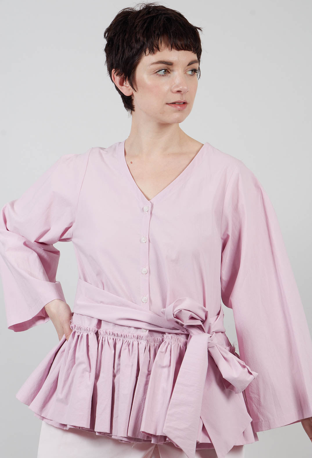 Peplum Top in Pink