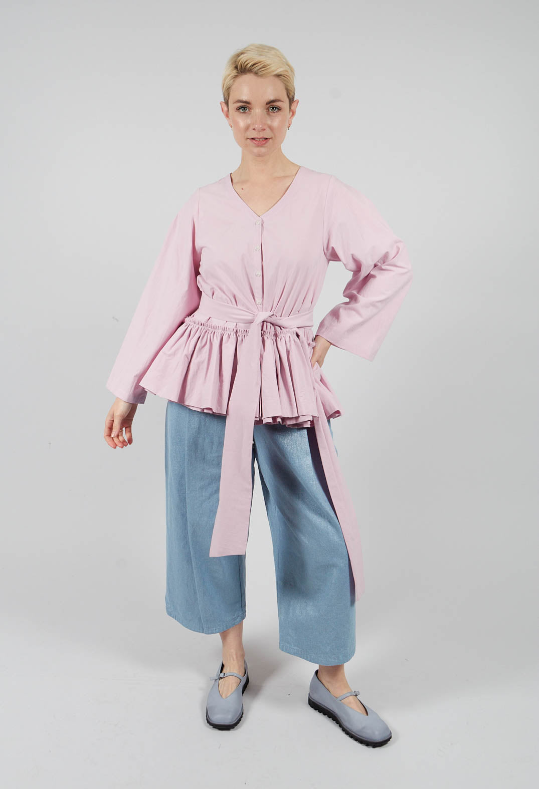 Peplum Top in Pink