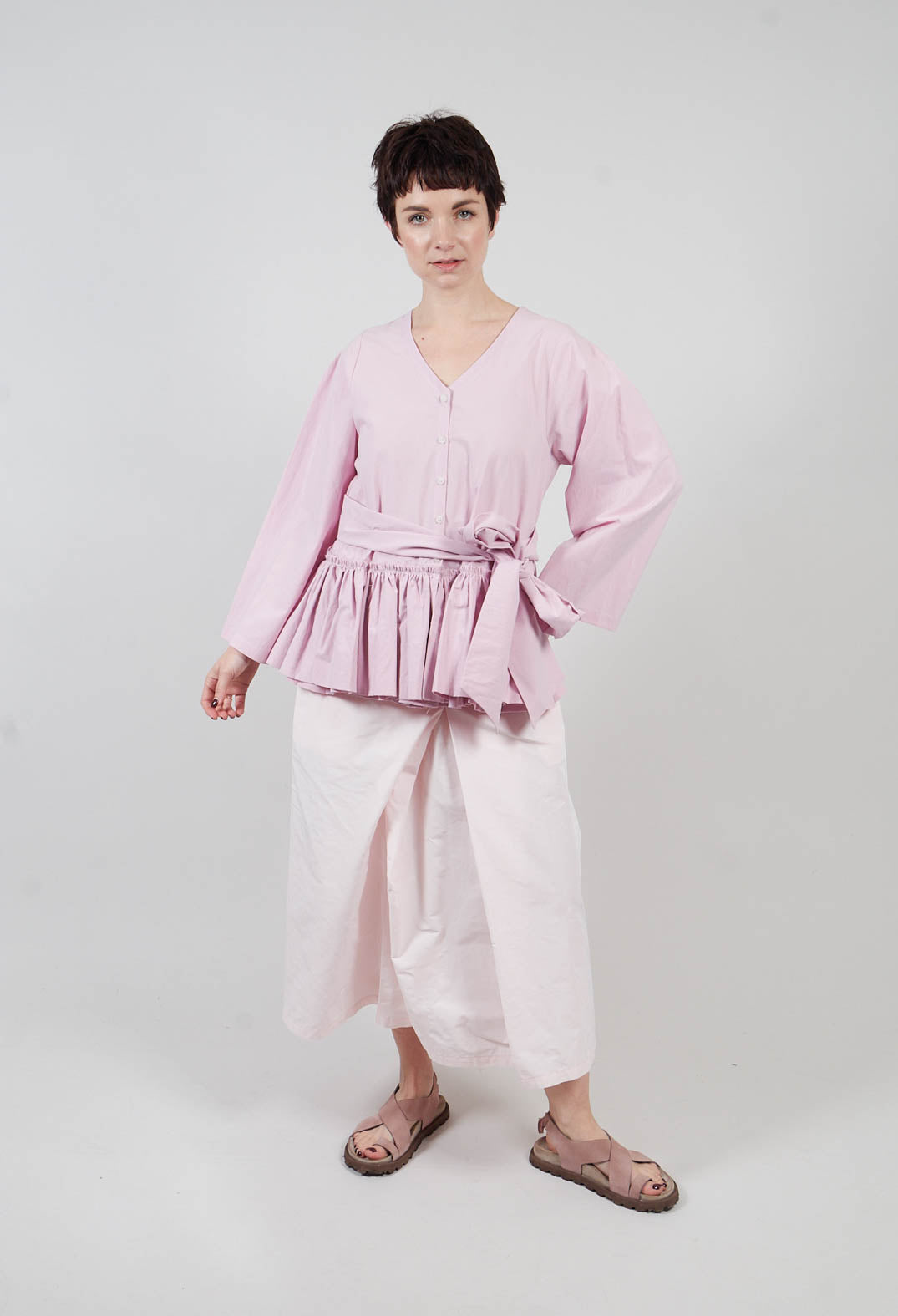 Peplum Top in Pink