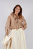 Sheer Long Sleeve Top in Gold