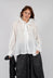 Sheer Long Sleeve Top in White