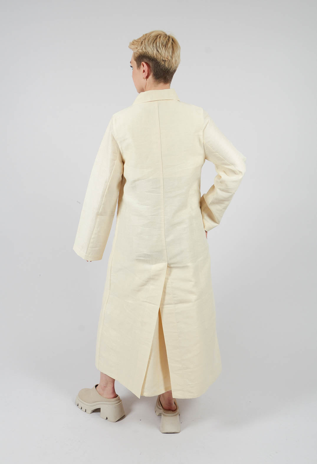 Maxi Coat in Ecru