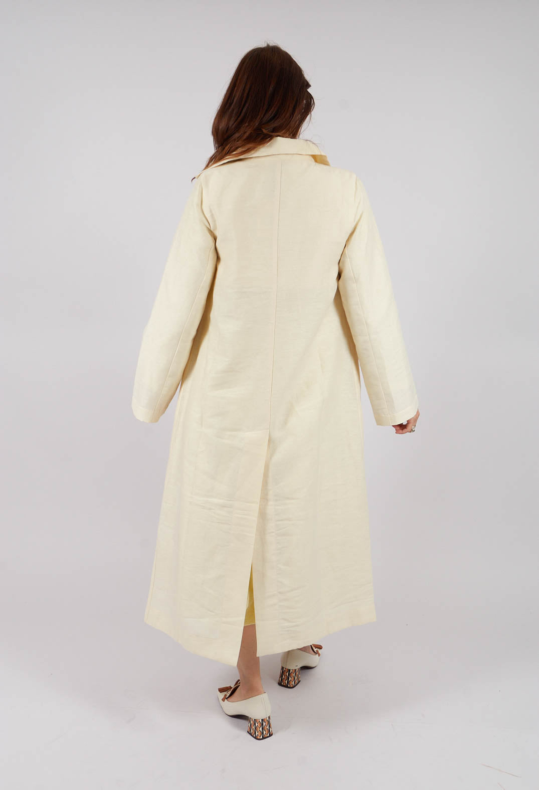 Maxi Coat in Ecru