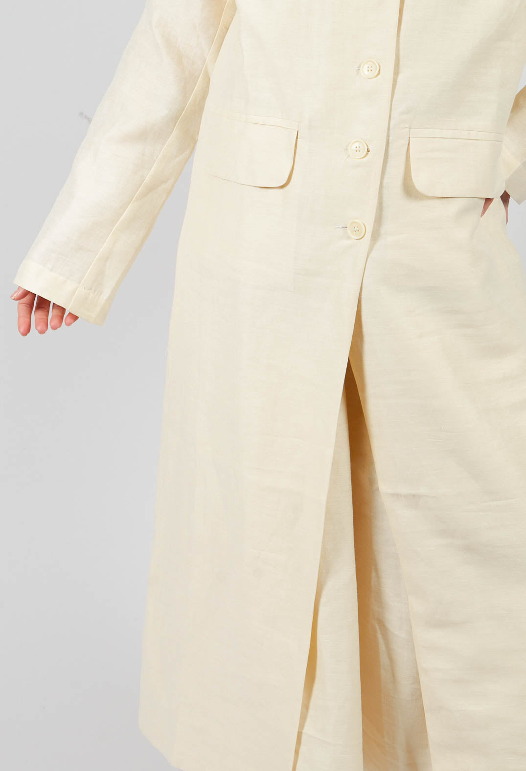 Maxi Coat in Ecru