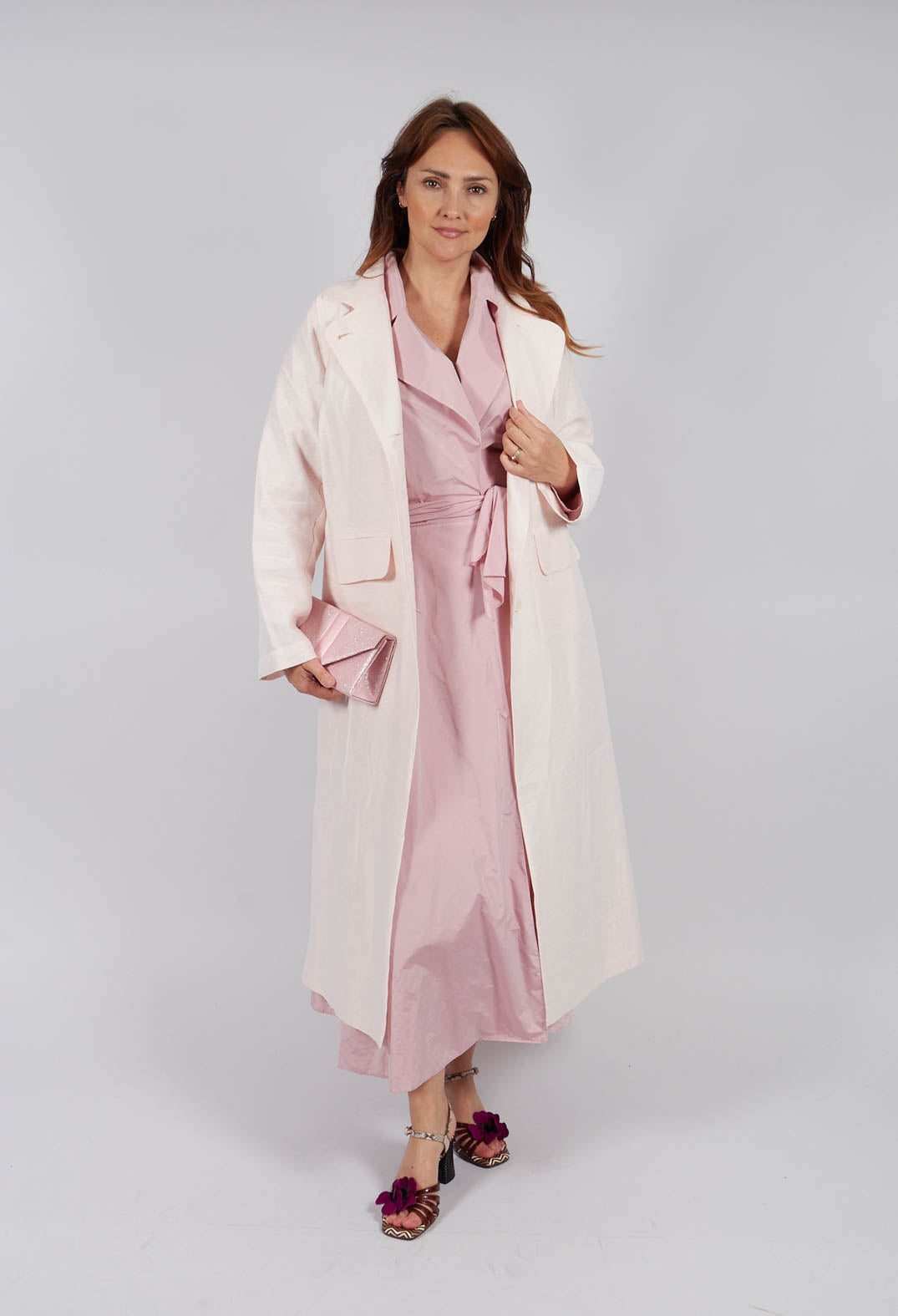 Maxi Coat in Salmon