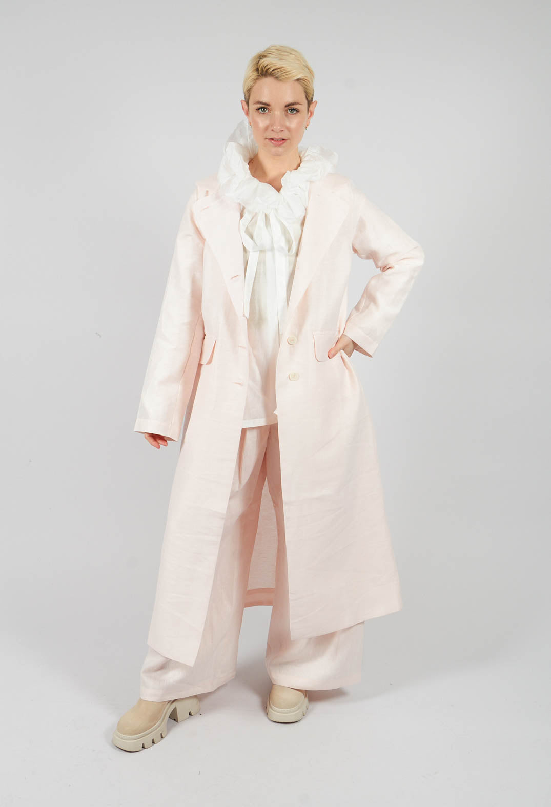 Maxi Coat in Salmon