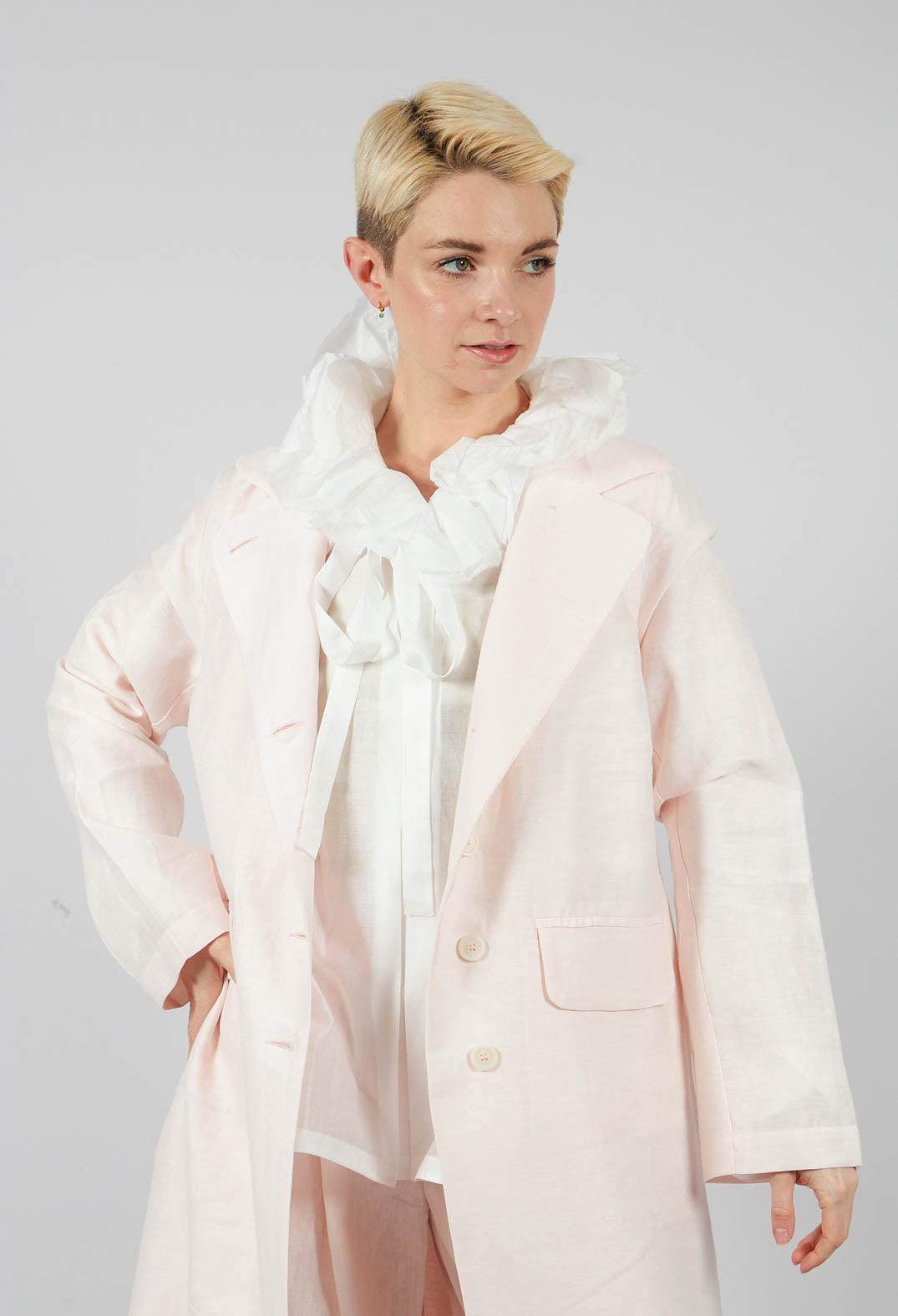Maxi Coat in Salmon