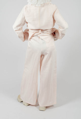 Wide Leg Trouser in Salmon