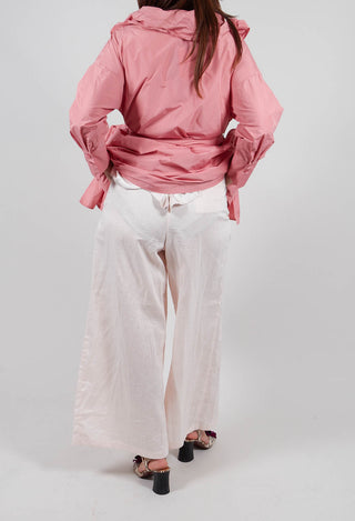 Wide Leg Trouser in Salmon